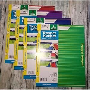 8 Snapper Trapper Pocket Folders By Trapper Keeper Mead Multiple Colors